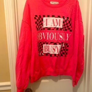 Women’s pink sweatshirt